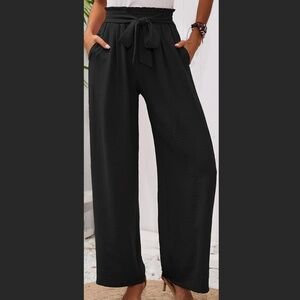 Women's black wide leg palazzo pant size small